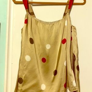 Moschino silk gold blouse